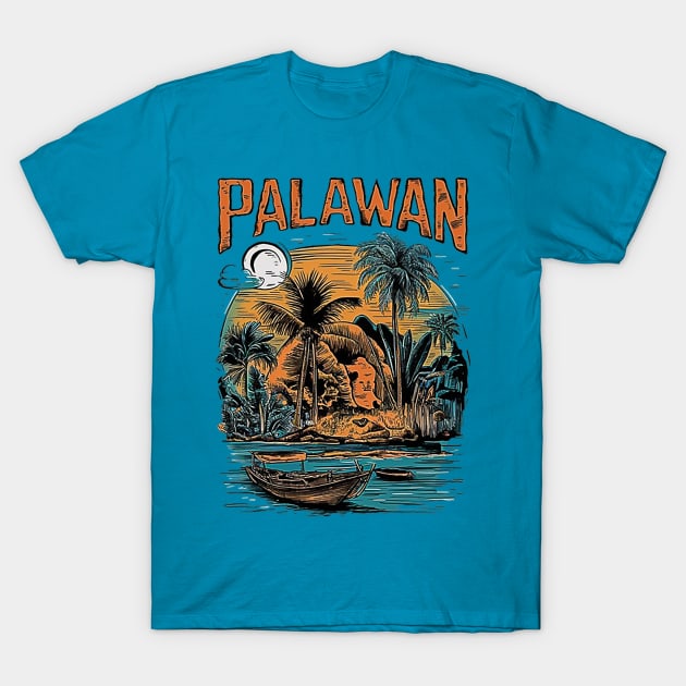 Palawan Island Philippines T-Shirt by likbatonboot